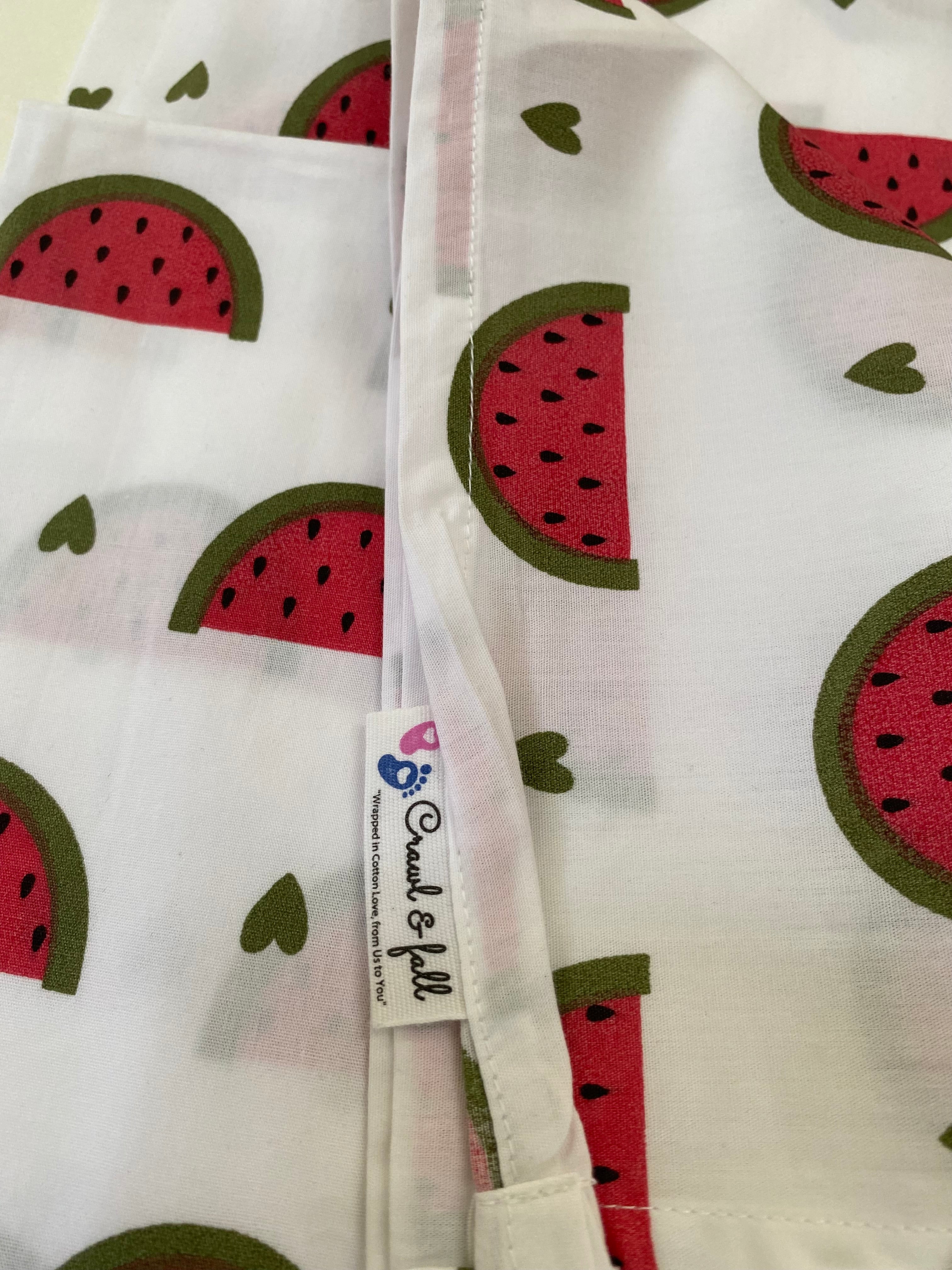 MulMul Cotton Swaddle - Watermelon Sugar 120*120