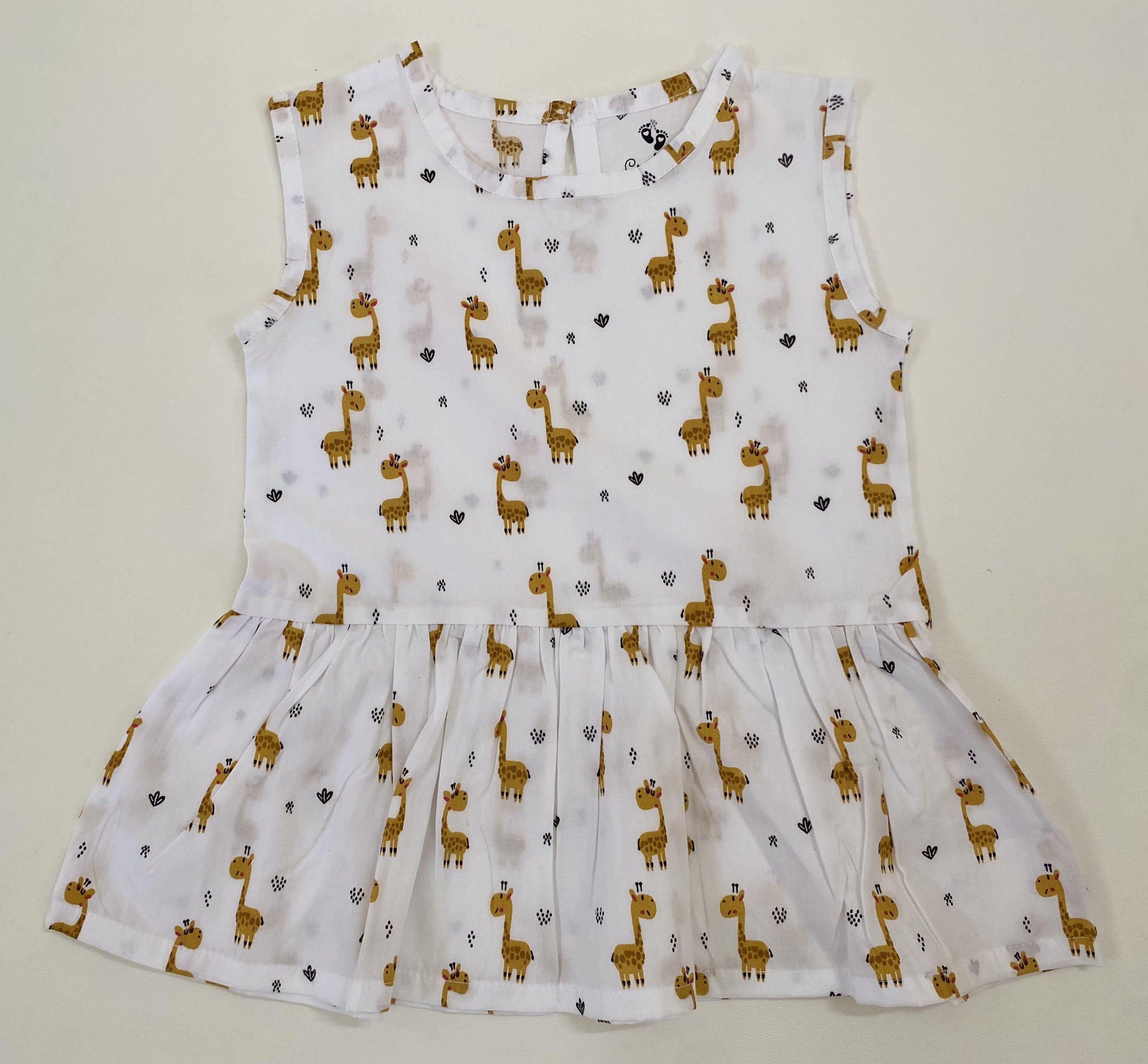 MulMul cotton frock - Giraffe 6-12M